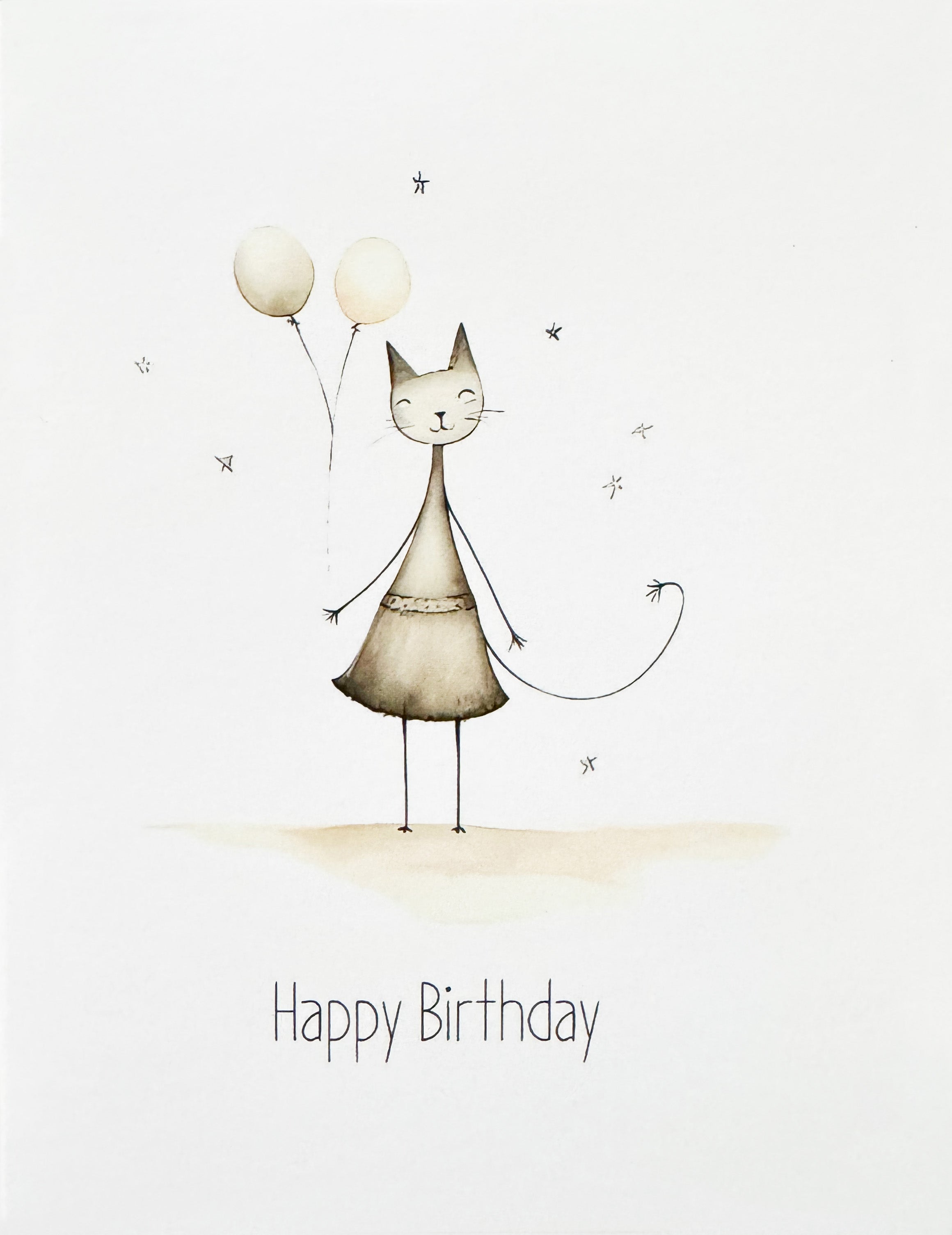 Greeting Card, Animals - Birthday (Blank)