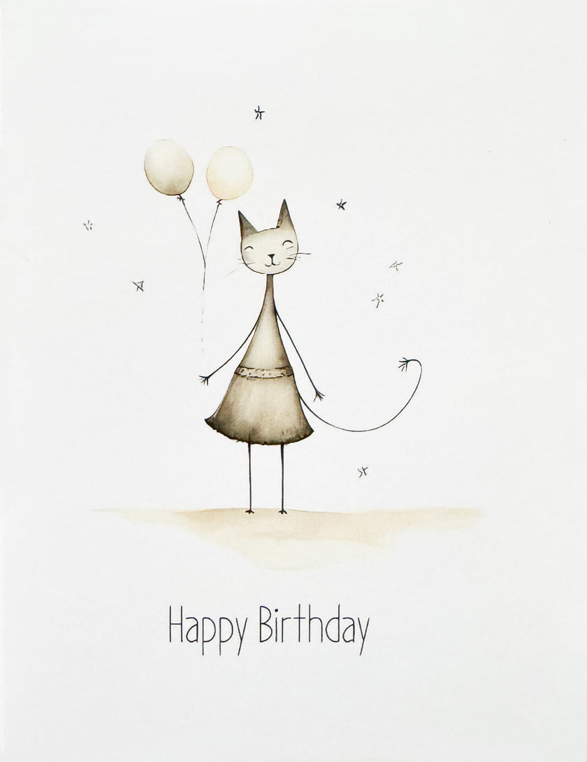 Greeting Card, Animals - Birthday (Blank)