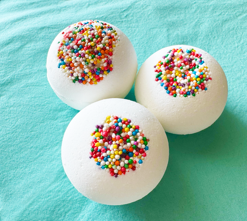 Artisan Kid's Bath Bomb:  Grape Scented w/ Sprinkles