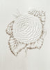 Greeting Card, White Flower Embossed - (Blank)