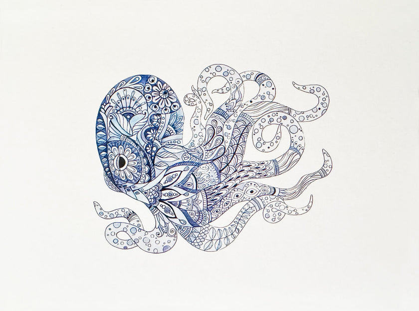 Greeting Card, Mosaic Animals - (Blank)