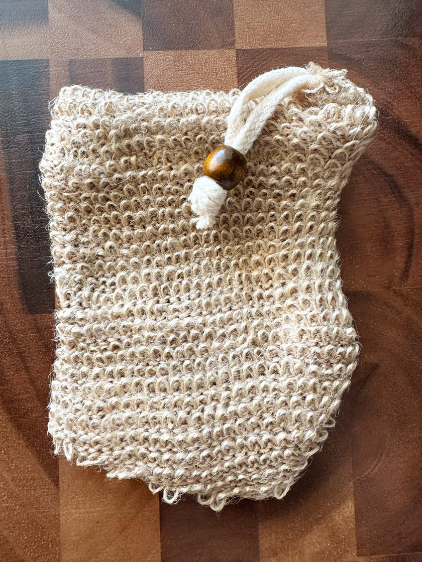 AO Accessory - Ramie Fibre Soap Bag, Eco-friendly (hand-sewn)