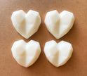 Artisan Soap Bar:  Valentine Goat's Milk, Unscented (Geometric Heart:  White)
