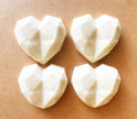 Artisan Soap Bar:  Valentine Oat's Milk - Tropics of Paradise, Scented (Geometric Heart:  Oat)