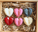 Artisan Soap Bar:  Valentine Goat's Milk - English Rose, Scented (Geometric Heart: Pink)