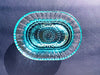 AO Accessory - Single Bar-Soap Holder, (Blue Glass, Embossed)