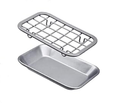 AO Accessory - Single Bar-Mesh Soap Holder, Metal (Silver)