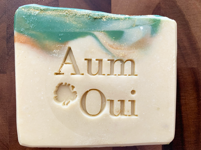 Artisan Soap Bar - Avocado & Papaya (Luxury), w/ Shimmer