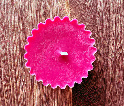 AO Floating Flower Candle - Deep Red Rose (Scent) / Wine Burgundy Colour